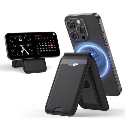 SnapSafe Wallet- Rotating Magnetic Stand Safety & Technology – Card Holder