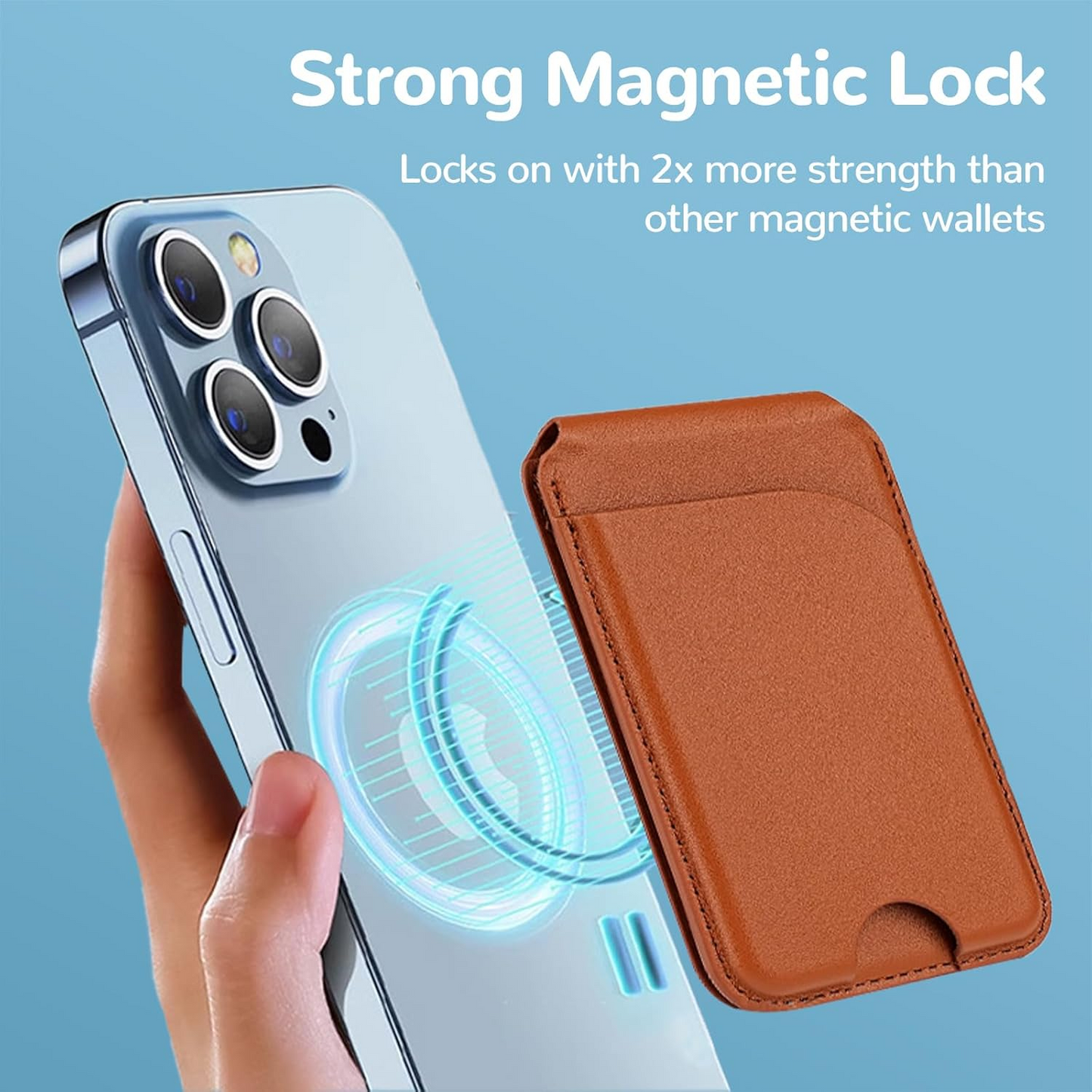 SnapSafe Wallet- Rotating Magnetic Stand Safety & Technology – Card Holder